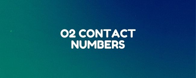 o2 uk customer service numbers
