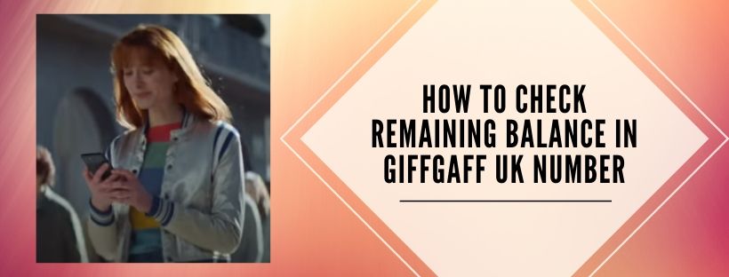 methods to check credit in GiffGaff account